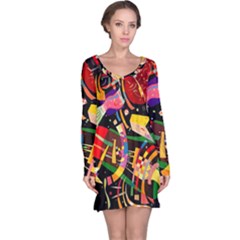 Kandinsky Composition X Long Sleeve Nightdress by impacteesstreetwearthree