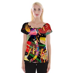 Kandinsky Composition X Cap Sleeve Top by impacteesstreetwearthree