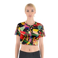 Kandinsky Composition X Cotton Crop Top by impacteesstreetwearthree