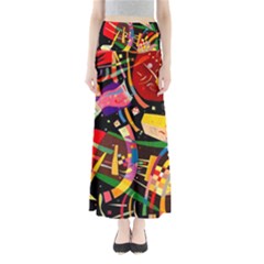 Kandinsky Composition X Full Length Maxi Skirt by impacteesstreetwearthree