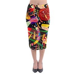 Kandinsky Composition X Midi Pencil Skirt by impacteesstreetwearthree