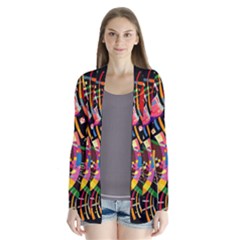 Kandinsky Composition X Drape Collar Cardigan by impacteesstreetwearthree