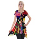 Kandinsky Composition X Short Sleeve Side Drop Tunic View1