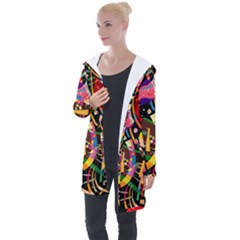 Kandinsky Composition X Longline Hooded Cardigan by impacteesstreetwearthree