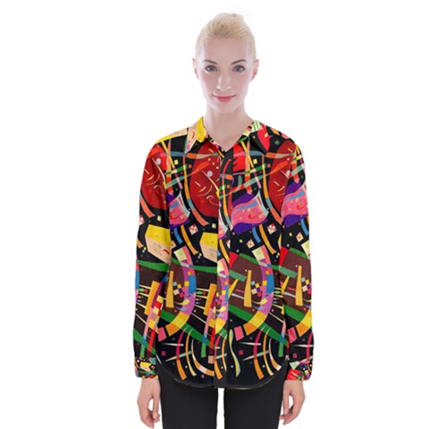 Kandinsky Composition X Womens Long Sleeve Shirt by impacteesstreetwearthree