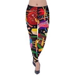 Kandinsky Composition X Velvet Leggings by impacteesstreetwearthree