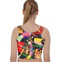 Kandinsky Composition X Velvet Racer Back Crop Top View2