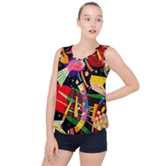 Kandinsky Composition X Bubble Hem Chiffon Tank Top by impacteesstreetwearthree