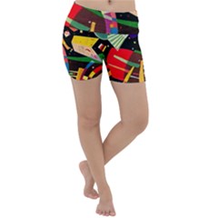 Kandinsky Composition X Lightweight Velour Yoga Shorts by impacteesstreetwearthree