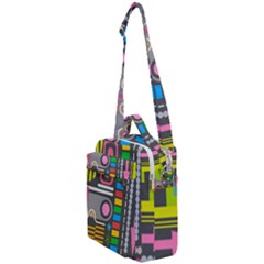 Abstract Background Colors Shapes Crossbody Day Bag