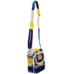 Background Abstract Horizon Shoulder Strap Belt Bag