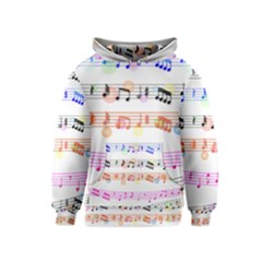 Music Background Music Note Kids  Pullover Hoodie by Pakrebo