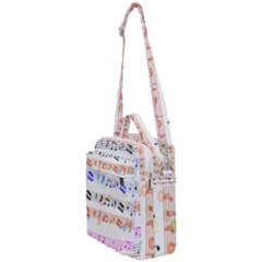 Music Background Music Note Crossbody Day Bag