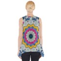 Kaleidoscope Bright Flower Mandala Side Drop Tank Tunic View2