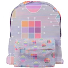 Pastels Shapes Geometric Giant Full Print Backpack by Pakrebo