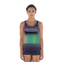 Background Colors Abstract Green Sport Tank Top  by Pakrebo