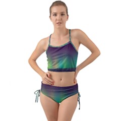 Background Colors Abstract Green Mini Tank Bikini Set by Pakrebo