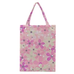 Background Floral Non Seamless Classic Tote Bag by Pakrebo