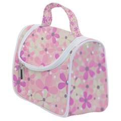 Background Floral Non Seamless Satchel Handbag