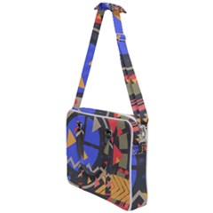 Background Abstract Colors Shapes Cross Body Office Bag