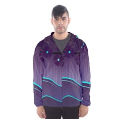 Scenery Sea Full Moon Stylized Men s Hooded Windbreaker by Pakrebo