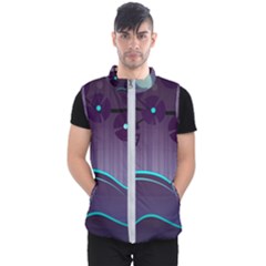 Scenery Sea Full Moon Stylized Men s Puffer Vest by Pakrebo