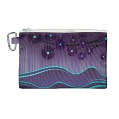 Scenery Sea Full Moon Stylized Canvas Cosmetic Bag (large) by Pakrebo