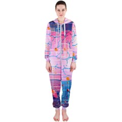 Evolution Artificial Intelligence Hooded Jumpsuit (ladies)  by Pakrebo