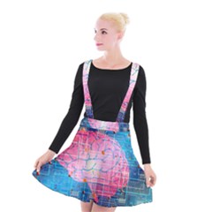 Evolution Artificial Intelligence Suspender Skater Skirt by Pakrebo