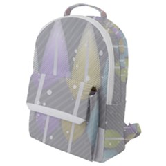 Winter Season Simple Pastels Grey Flap Pocket Backpack (small) by Pakrebo