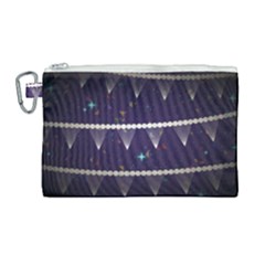 Background Buntings Stylized Canvas Cosmetic Bag (large) by Pakrebo