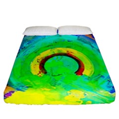 Abstract Color Design Background Fitted Sheet (california King Size) by Pakrebo