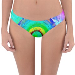 Abstract Color Design Background Reversible Hipster Bikini Bottoms by Pakrebo