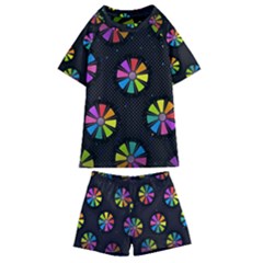 Background Non Seamless Pattern Kids  Swim Tee And Shorts Set by Pakrebo