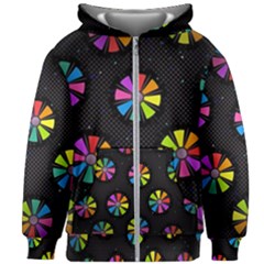 Background Non Seamless Pattern Kids  Zipper Hoodie Without Drawstring by Pakrebo