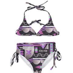 Background Abstract Geometric Kids  Classic Bikini Set by Pakrebo