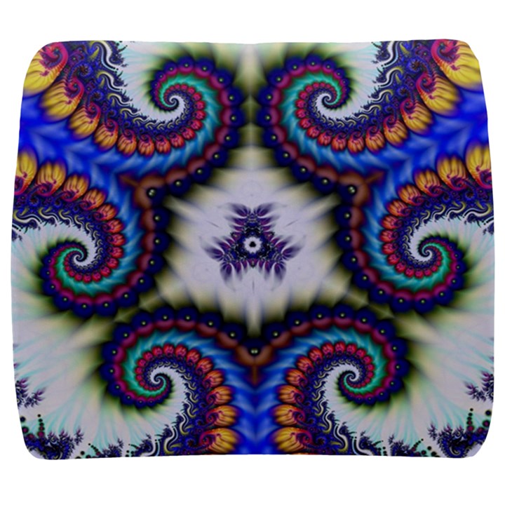 Abstract Texture Fractal Figure Back Support Cushion