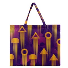 Background Pattern Non Seamless Zipper Large Tote Bag by Pakrebo