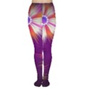 Floral Non Seamless Pattern Purple Tights View1