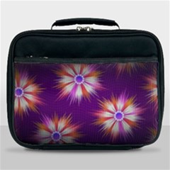 Floral Non Seamless Pattern Purple Lunch Bag