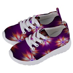 Floral Non Seamless Pattern Purple Kids  Lightweight Sports Shoes