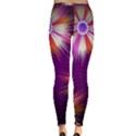 Floral Non Seamless Pattern Purple Inside Out Leggings View2