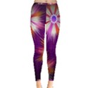 Floral Non Seamless Pattern Purple Inside Out Leggings View3