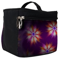 Floral Non Seamless Pattern Purple Make Up Travel Bag (big) by Pakrebo