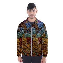 Texture Stone Structure Pattern Men s Windbreaker