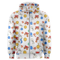 Crabs Pattern Men s Zipper Hoodie