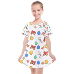 Crabs Pattern Kids  Smock Dress