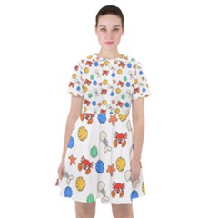 Crabs Pattern Sailor Dress