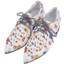 Crabs Pattern Pointed Oxford Shoes View2