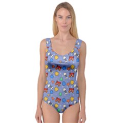 Crabs Pattern Princess Tank Leotard 